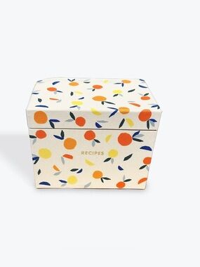 Unused! KATE SPADE Recipe Box + Recipe Cards w/Dividers